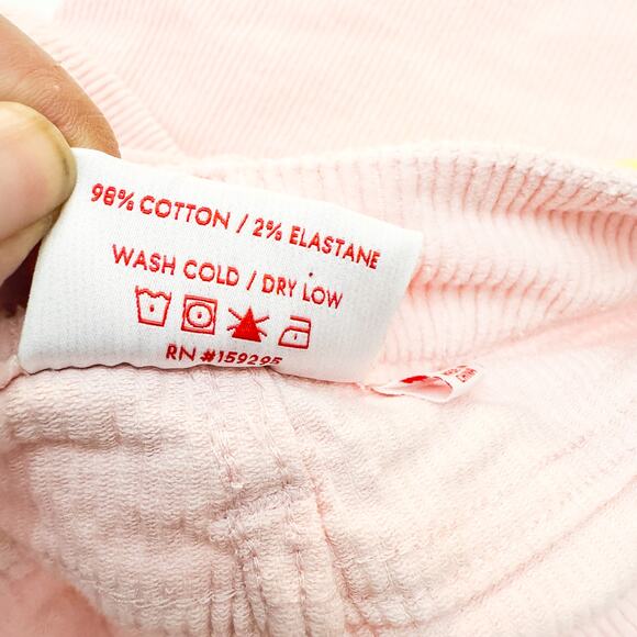 Hammies Vintage Color Block Pink Flare Leg Bell Bottom Corduroy Jeans Size 30 - Picture 7 of 8